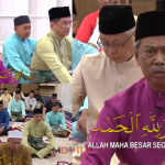 Sebak, Inilah PM Pertama Ketuai Takbir Raya