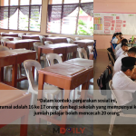 Hanya 17 Orang Pelajar Sekelas Dibenarkan