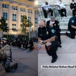 Polis Melutut Mohon Maaf Semasa Protes George Floyd